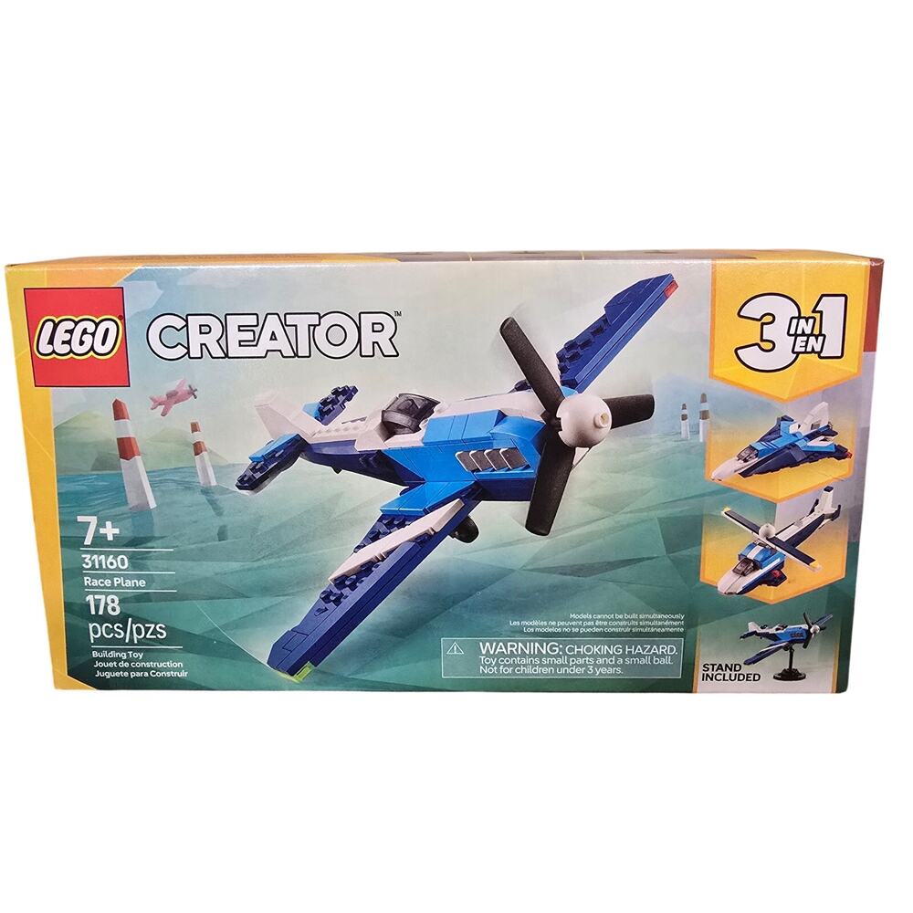 NEW Lego Creator 3 in 1 Race Plane Set 31160